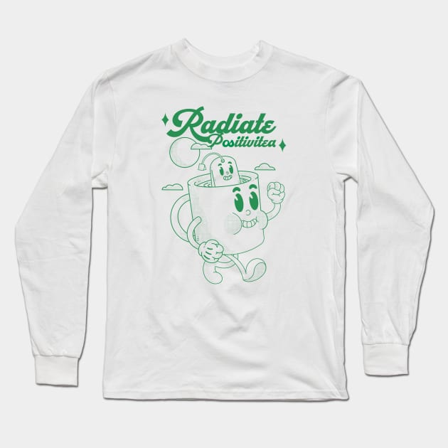 Radiate Positivitea Long Sleeve T-Shirt by Artthree Studio